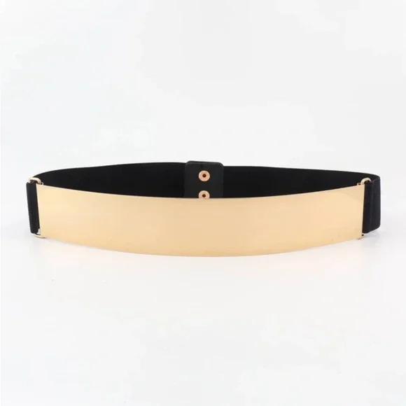 Zara limited edition stretchable with gold metallic combination belt - Picture 2 of 10